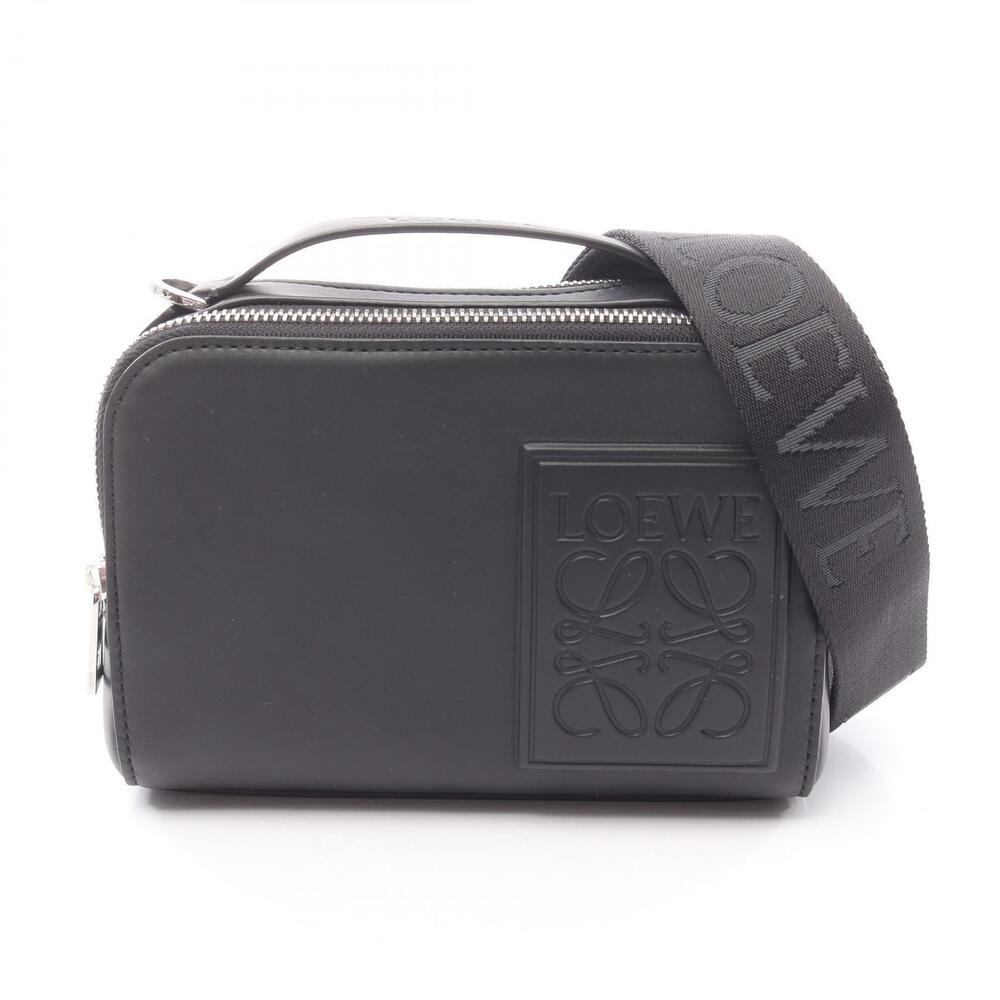 Loewe Crossbody Camera Bag Handbag Leather Black